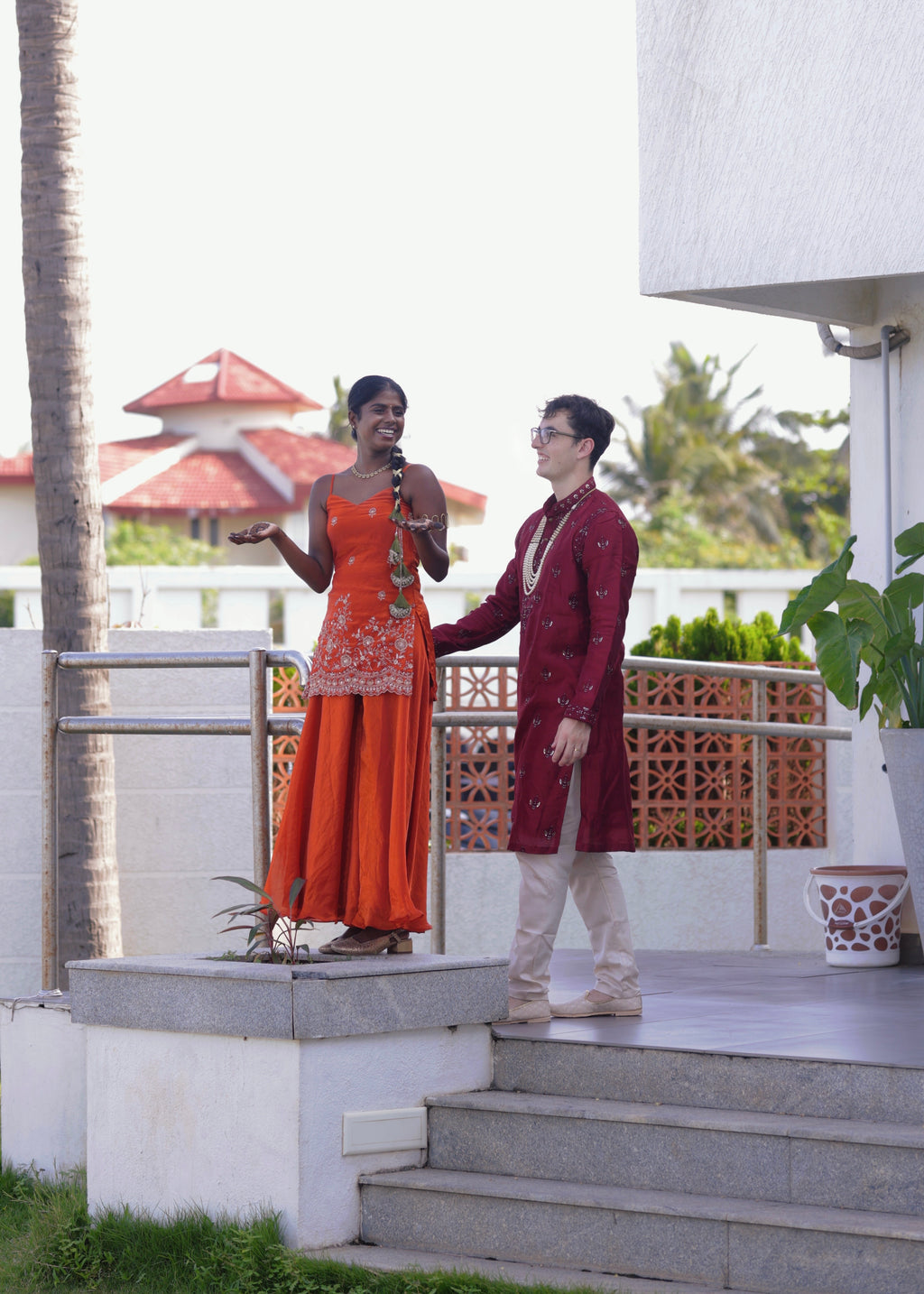 Rust Orange Sharara