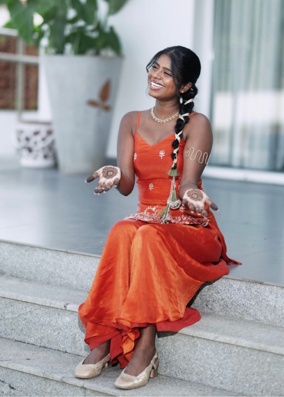 Rust Orange Sharara
