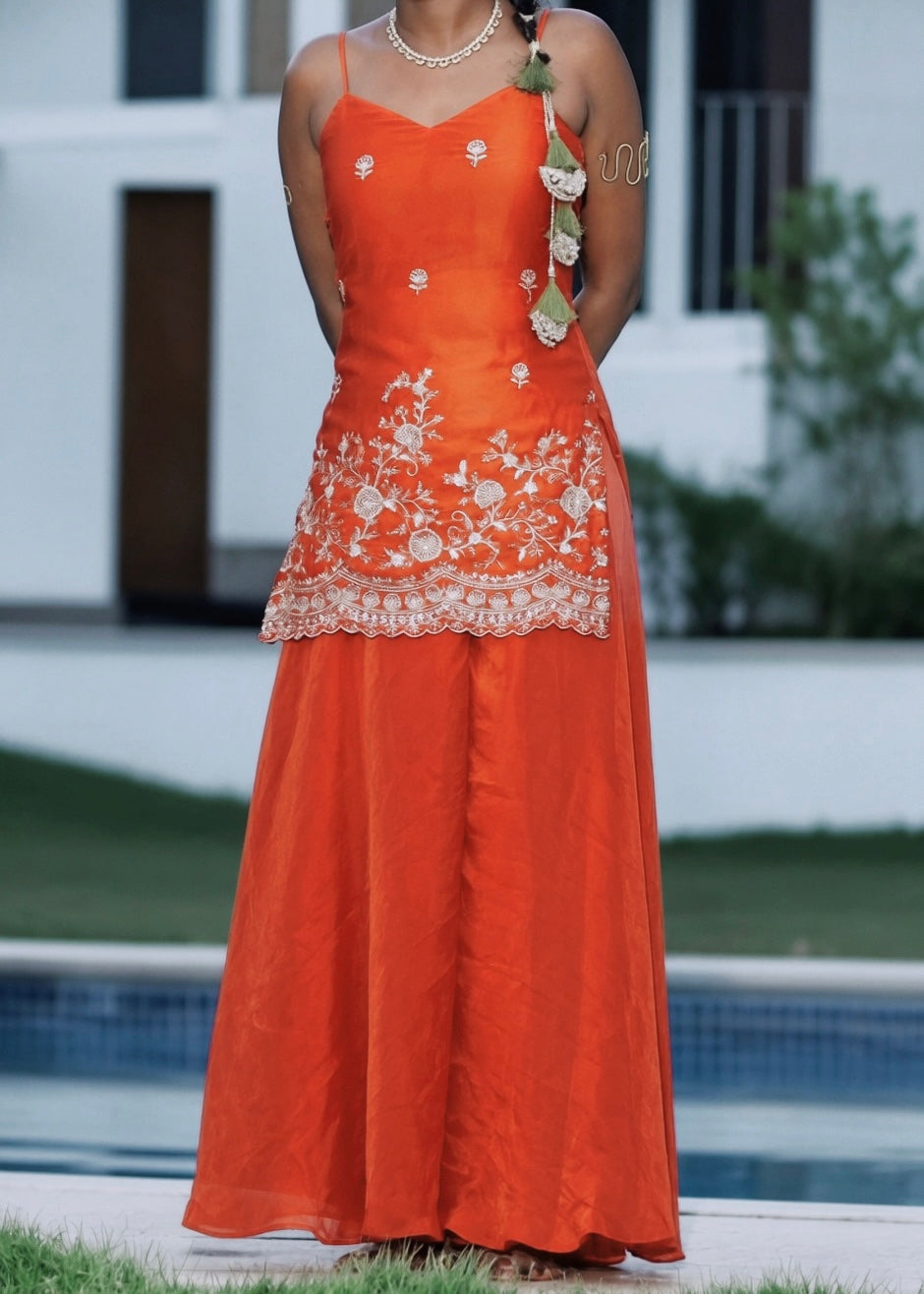 Rust Orange Sharara