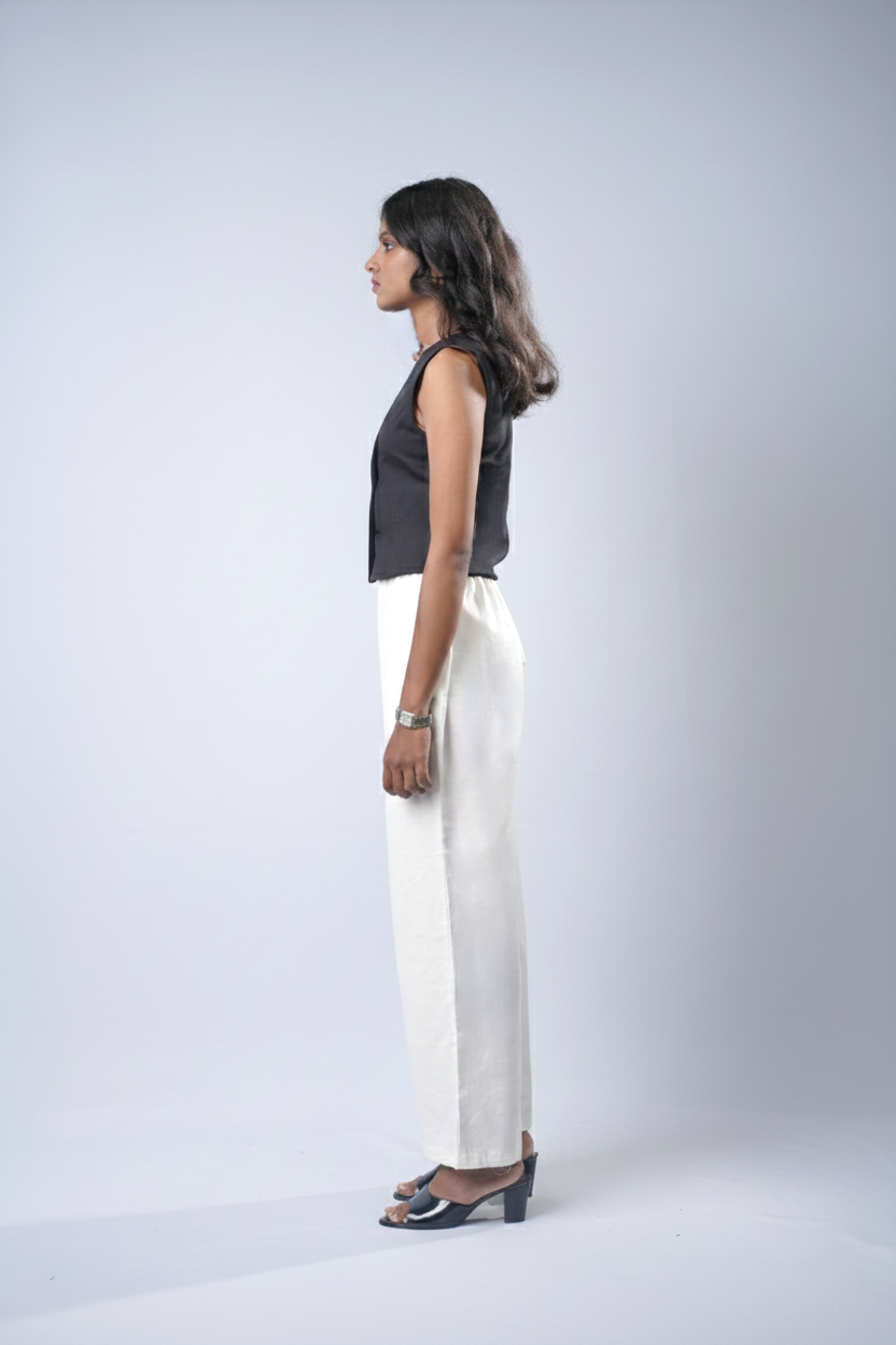 Ivory Linen Trousers