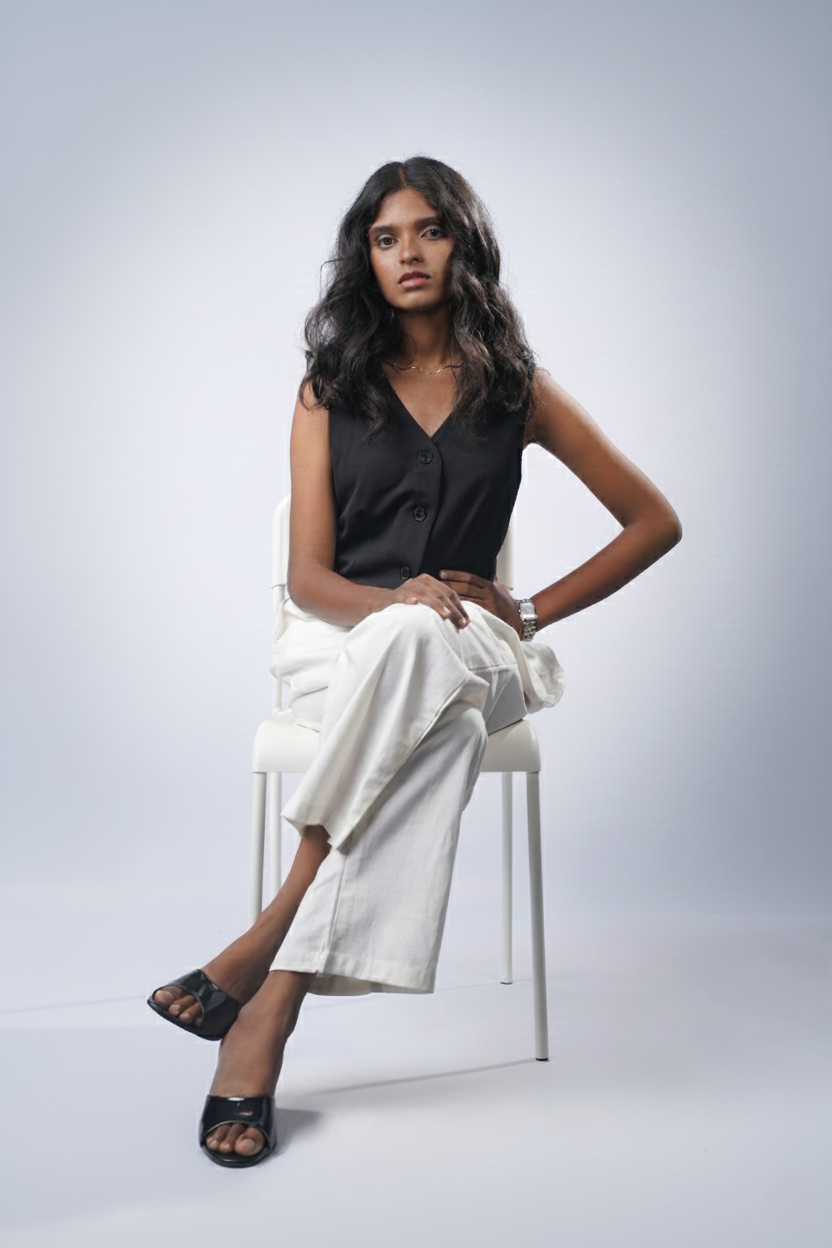 Ivory Linen Trousers