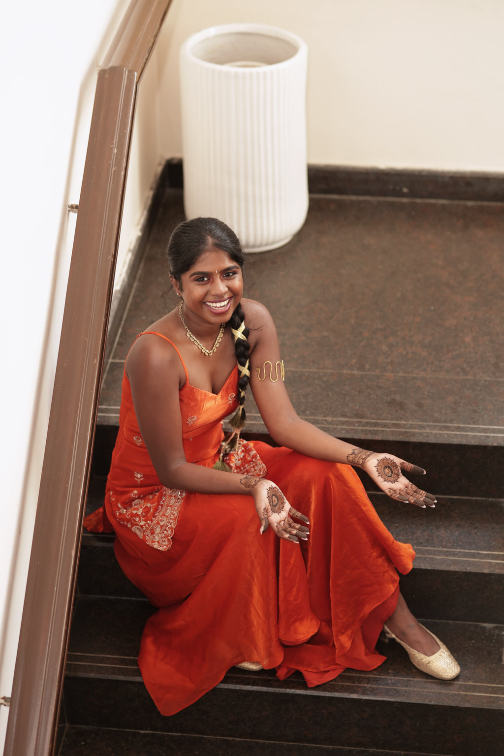 Rust Orange Sharara